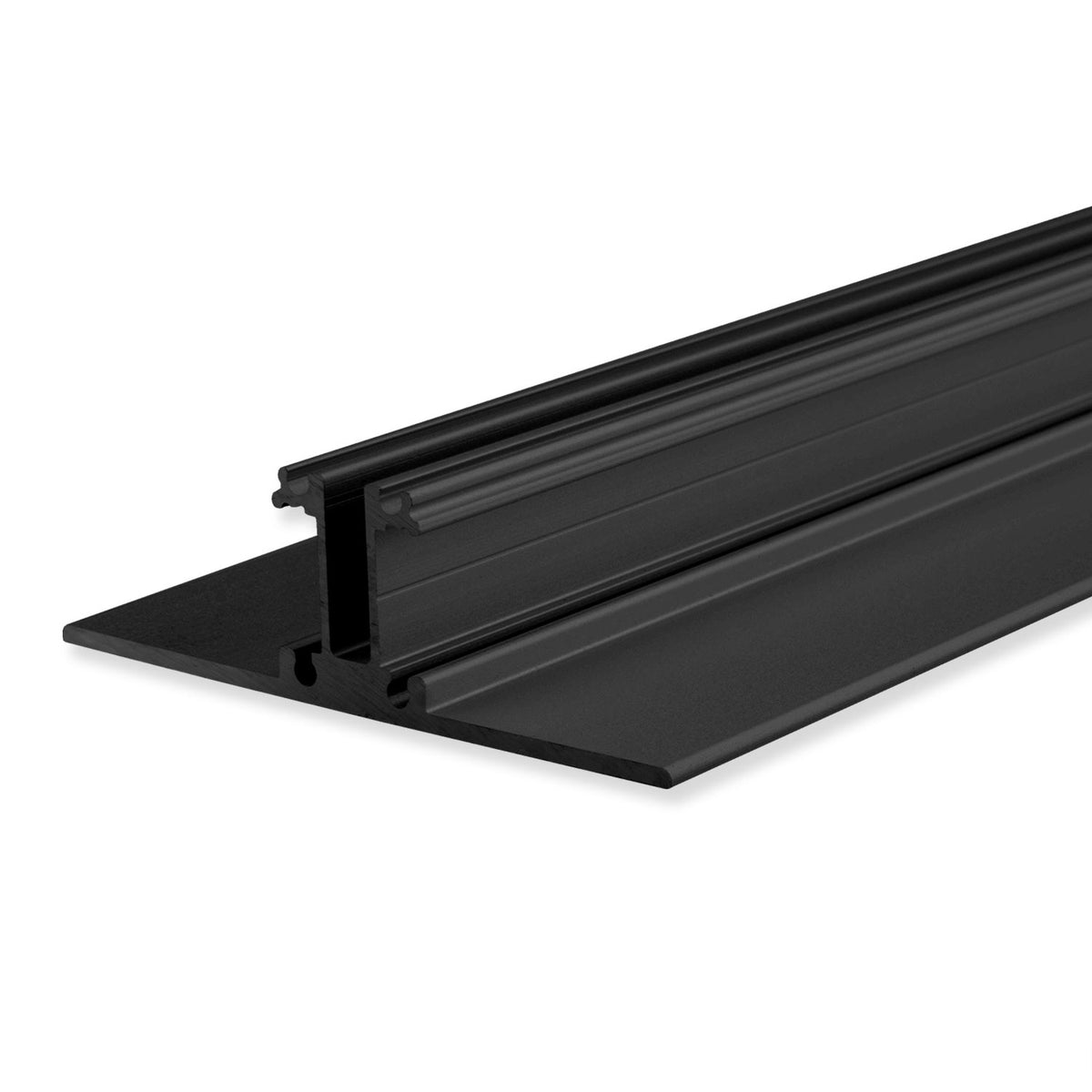 LED lighting profile 2SIDE, black powder-coated aluminum, 200cm