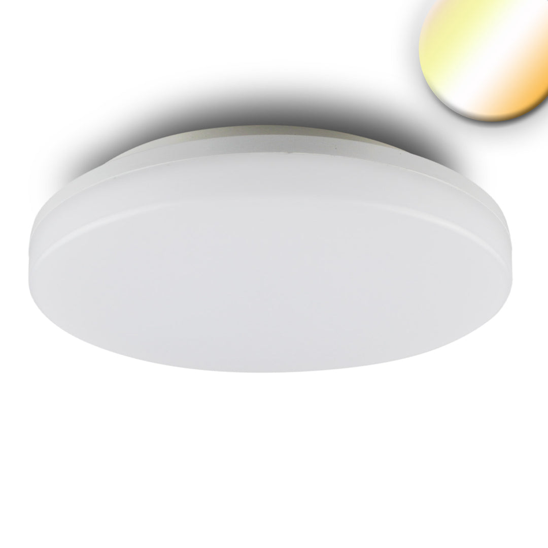 LED ceiling/wall light with HF motion sensor, 24W, white, round, IP54, ColorSwitch 3000|4000K