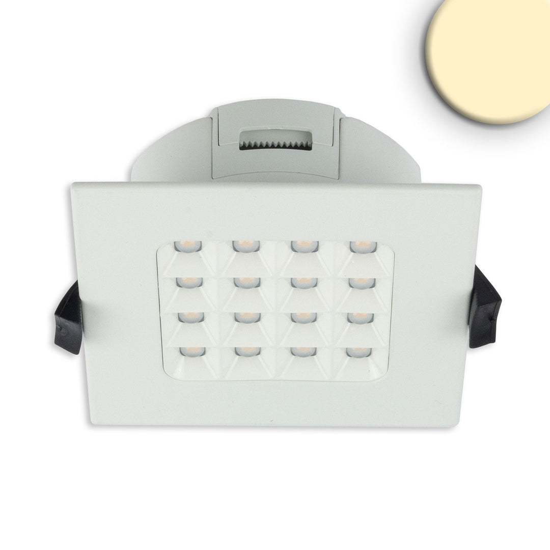 LED Downlight Prism, glare-reduced, 10W, IP54, warm white, dimmable
