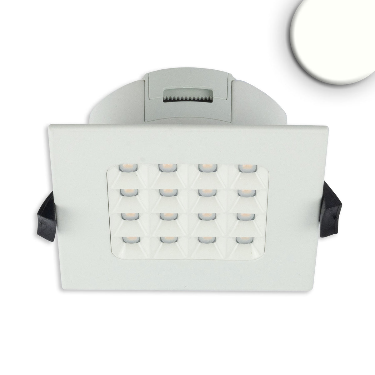 LED Downlight Prism, glare-reduced, 10W, IP54, neutral white, dimmable