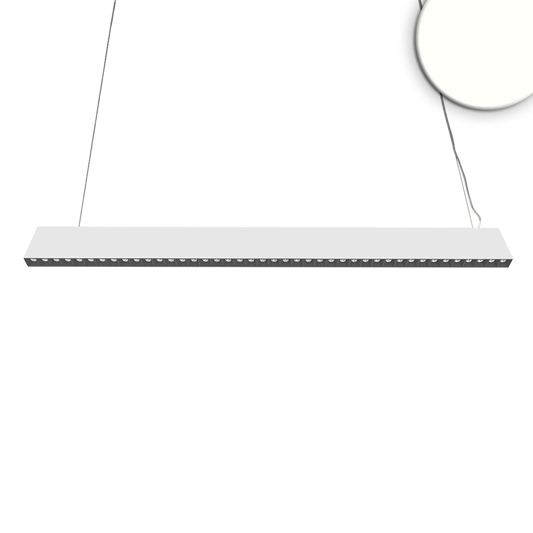 LED Hängeleuchte Raster Up&Down, 15+32W, 8,5x128cm, weiß, UGR<6, 4000K, 1-10V dimmbar