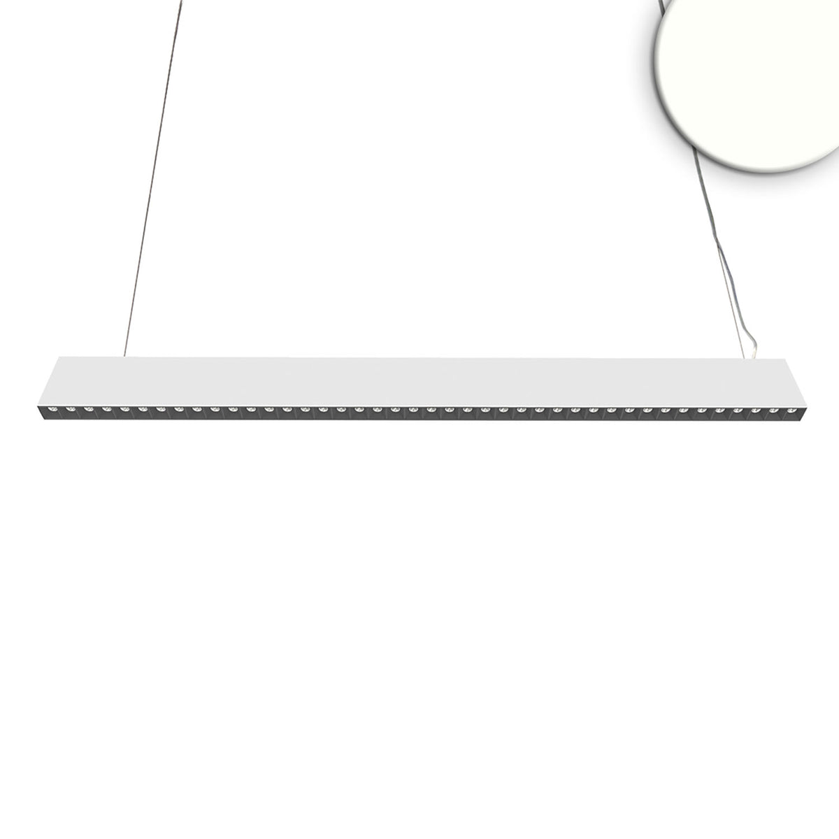 LED Hängeleuchte Raster Up&Down, 15+32W, 8,5x128cm, weiß, UGR<6, 4000K, 1-10V dimmbar