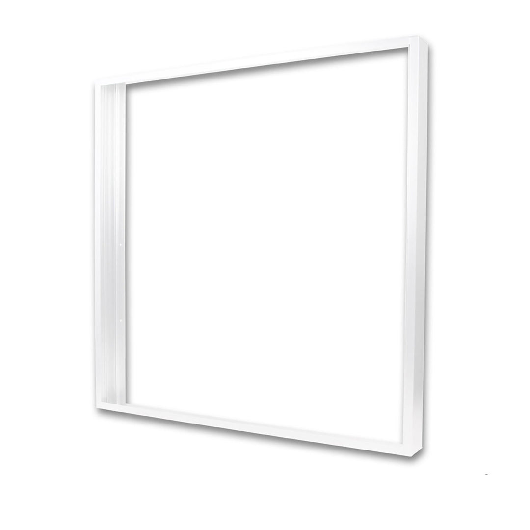 Surface-mounted frame, white RAL 9016, for LED panel 600
