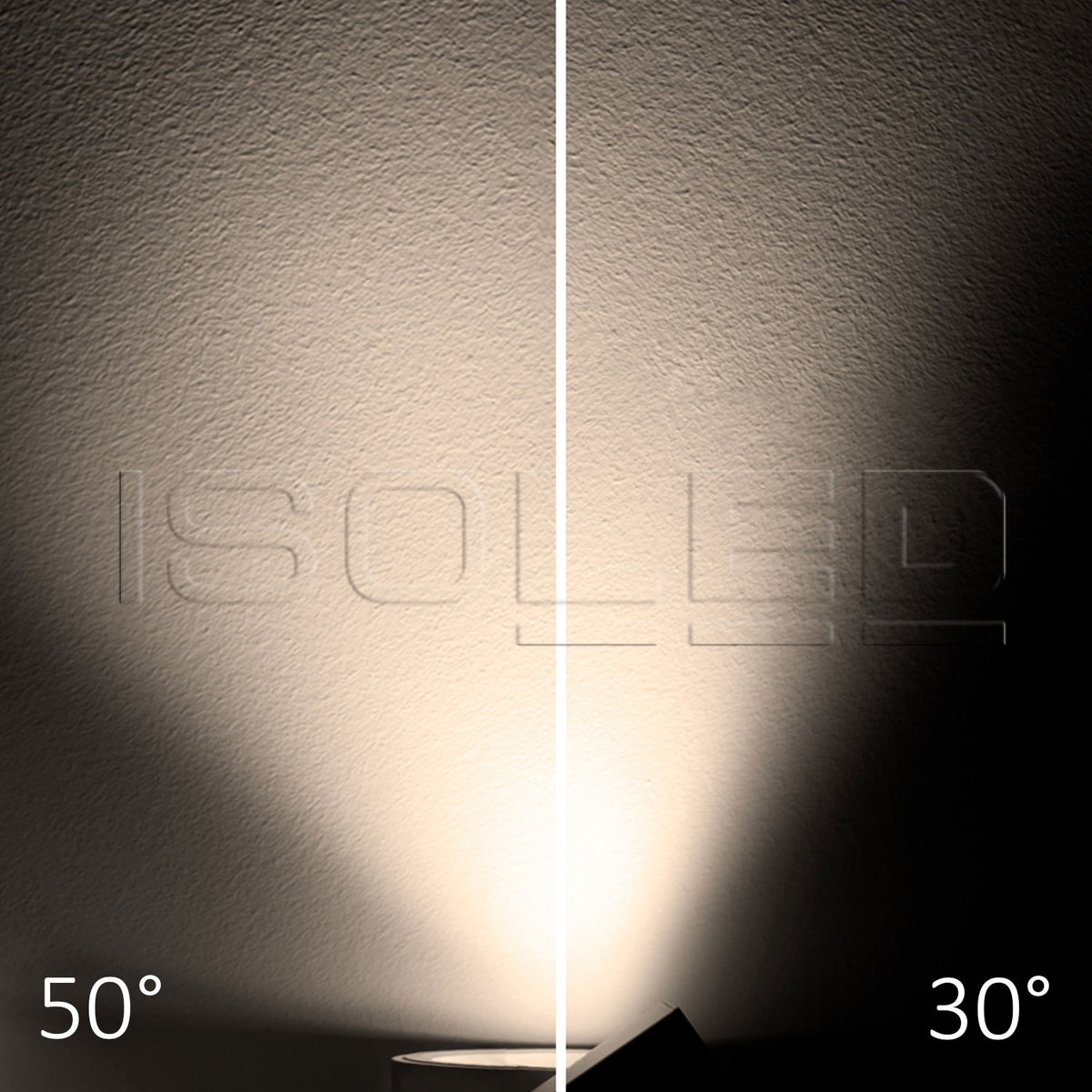 3-phase track spotlight, focusable, 30W, 30°-50°, matte white, 3000K, dimmable