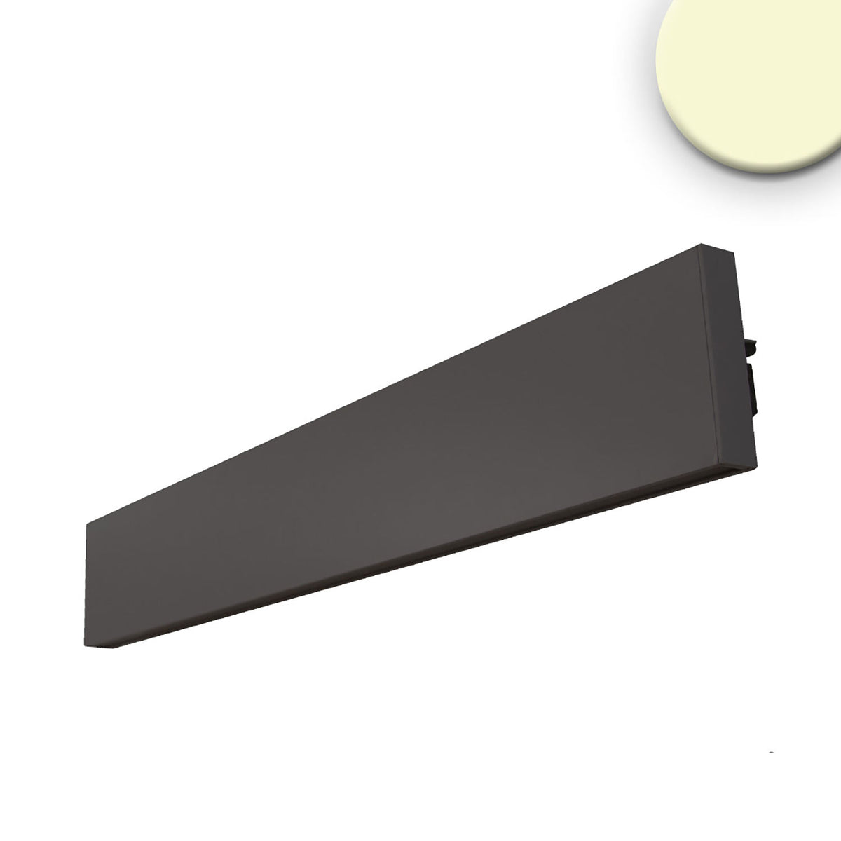 LED wall light Linear Up&amp;Down 600, 610mm, 25W, IP40, black, warm white