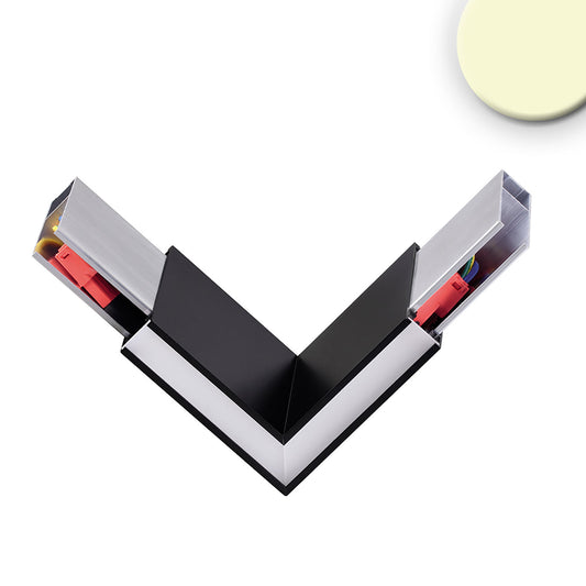 90° prismatic corner connector for Linear Up&amp;Down pendant light, 3W, black, warm white