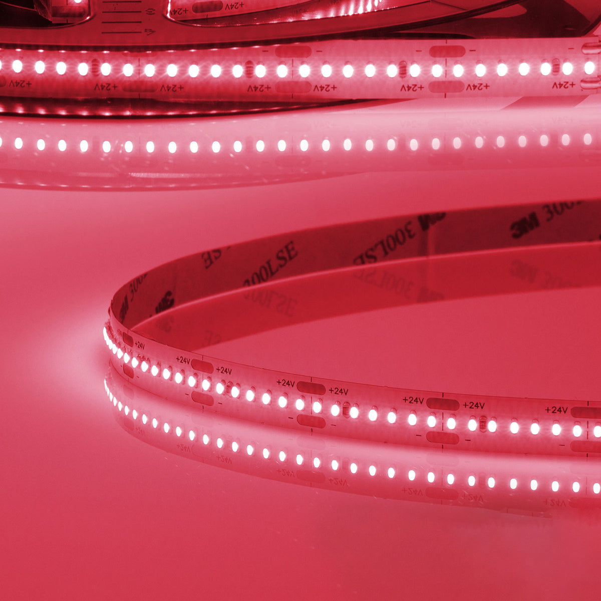 LED CRI9P Linear10 flex ribbon, 24V DC, 15W, IP20, pink, 5m roll, 280 LED/m