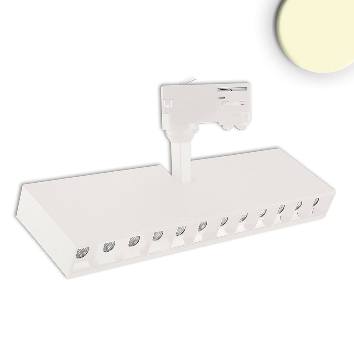 3-phase grid track spotlight, 35W, 45°, matte white, 3000K