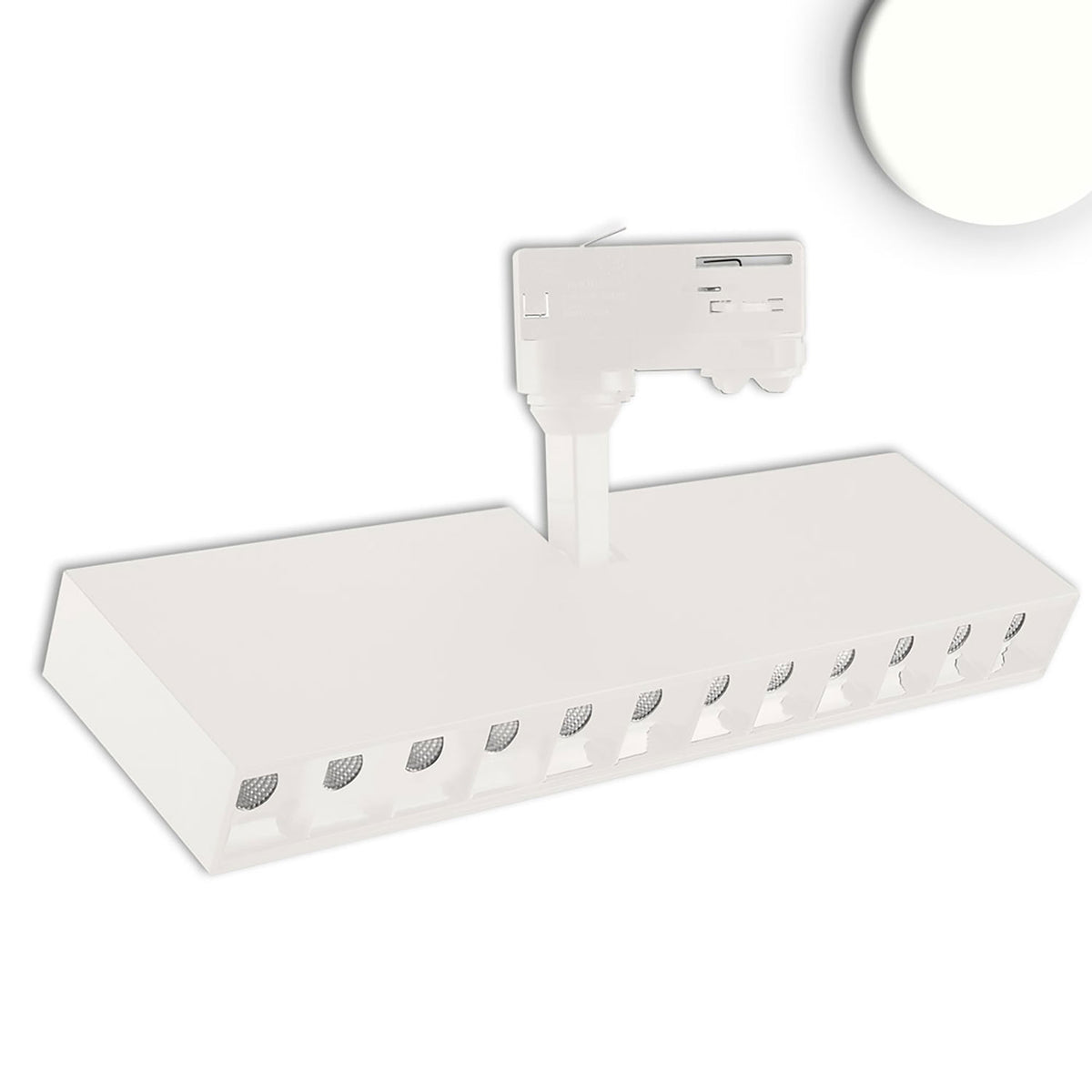 3-phase grid track spotlight, 35W, 45°, matte white, 4000K