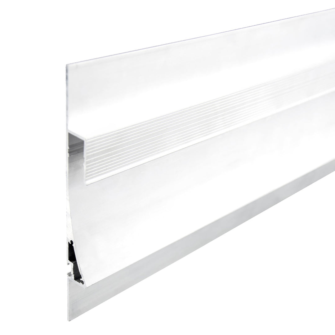 LED drywall lighting profile, single curve, white, 200cm