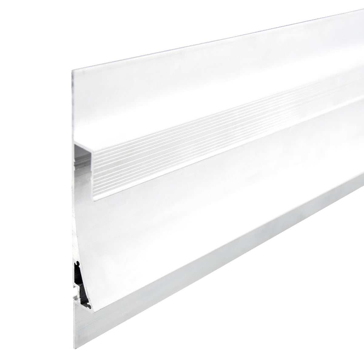 LED drywall lighting profile, single curve, white, 200cm