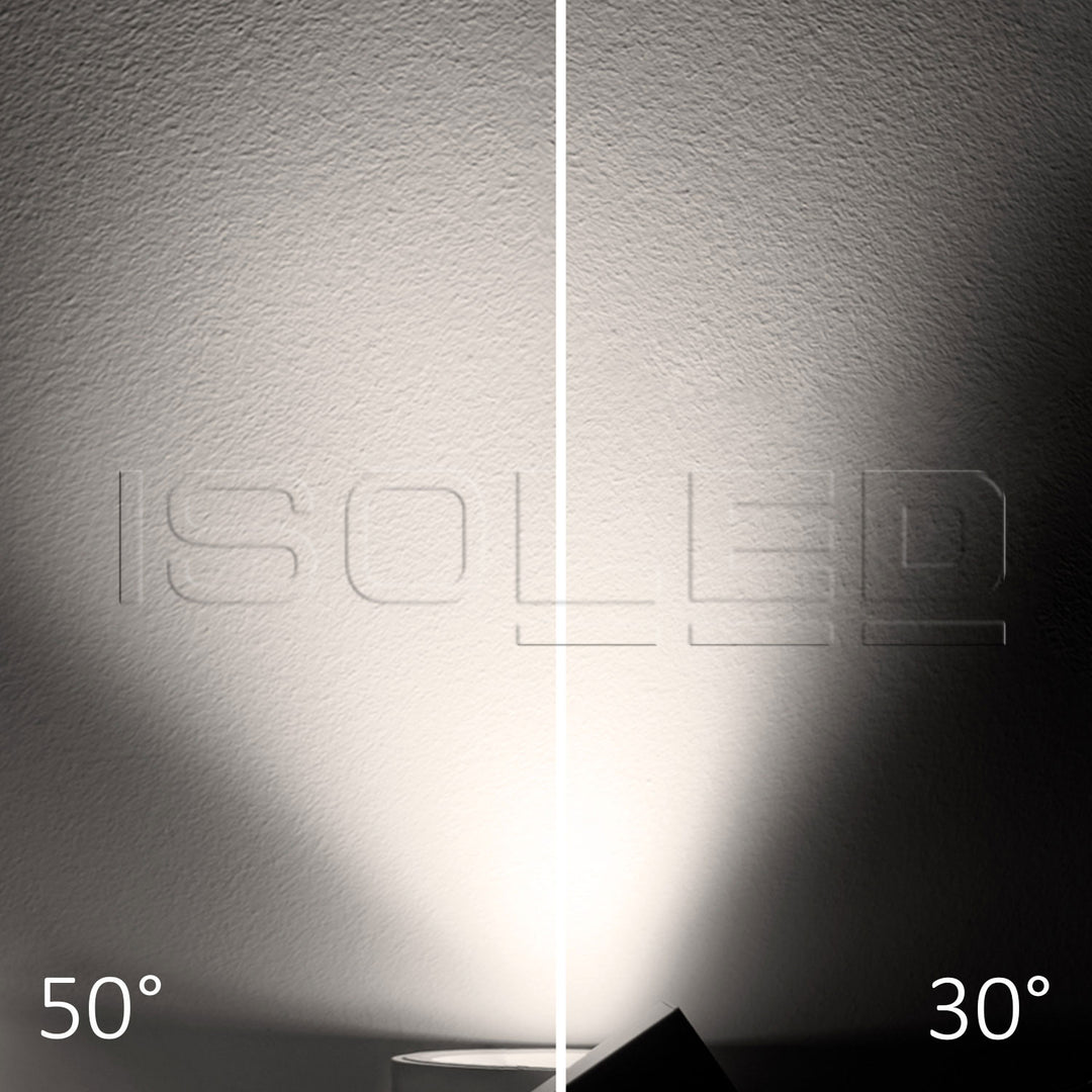 3-Phasen Schienen-Strahler fokussierbar, 35W, 30°-50°, weiß matt, 3500K, CRI92