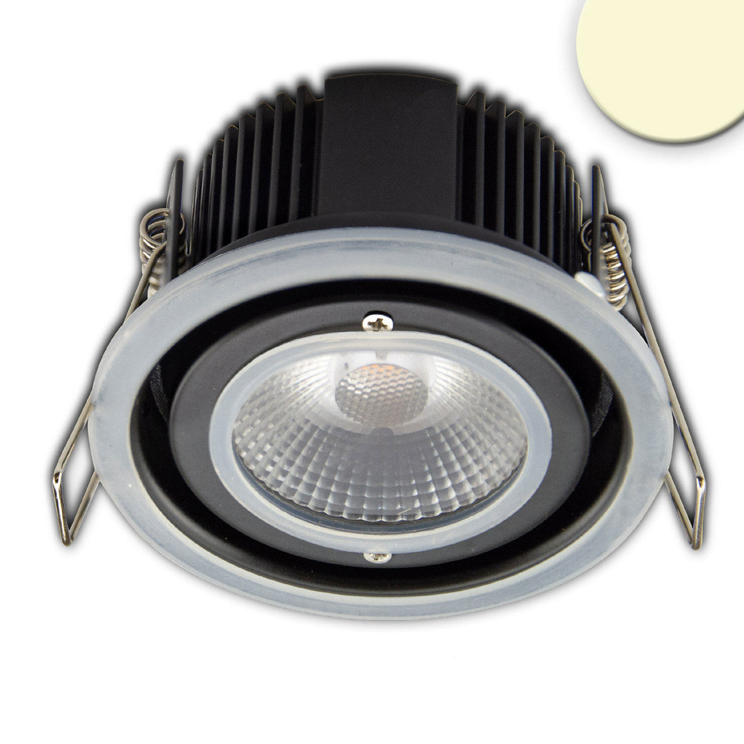 LED recessed spotlight Sys-68, 10W, IP65, warm white, push or DALI dimmable (excl. cover)