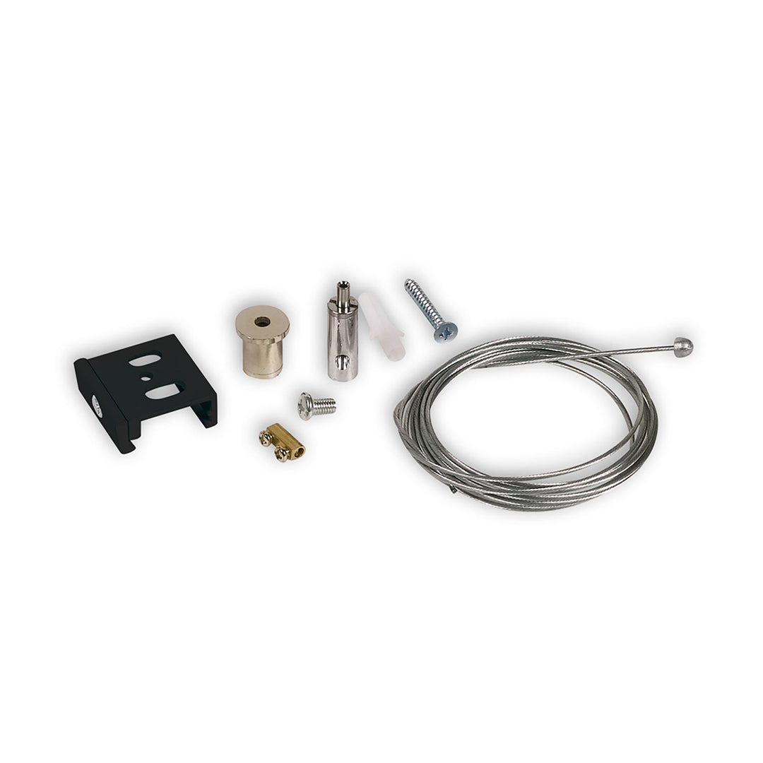 3-phase S1 cable suspension with slip clamp, 10-200cm black