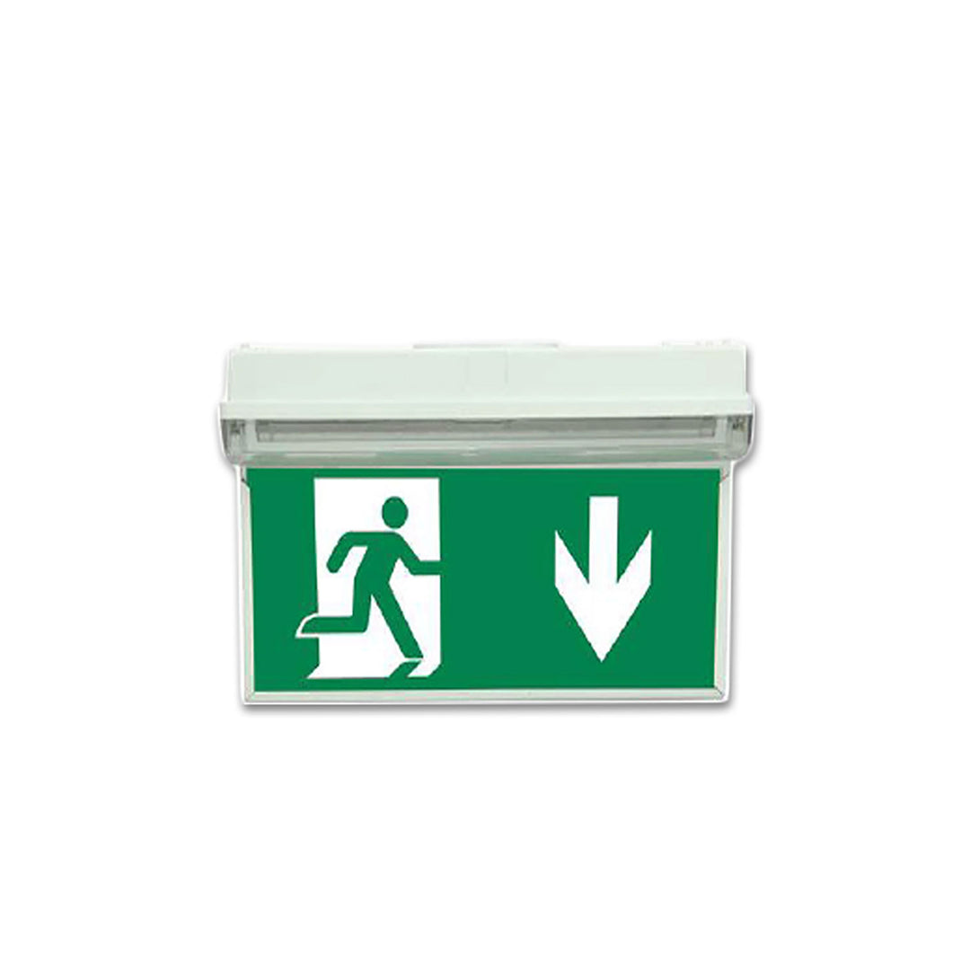 Vertikales Schild für LED Notlicht/Fluchtwegleuchte UNI4