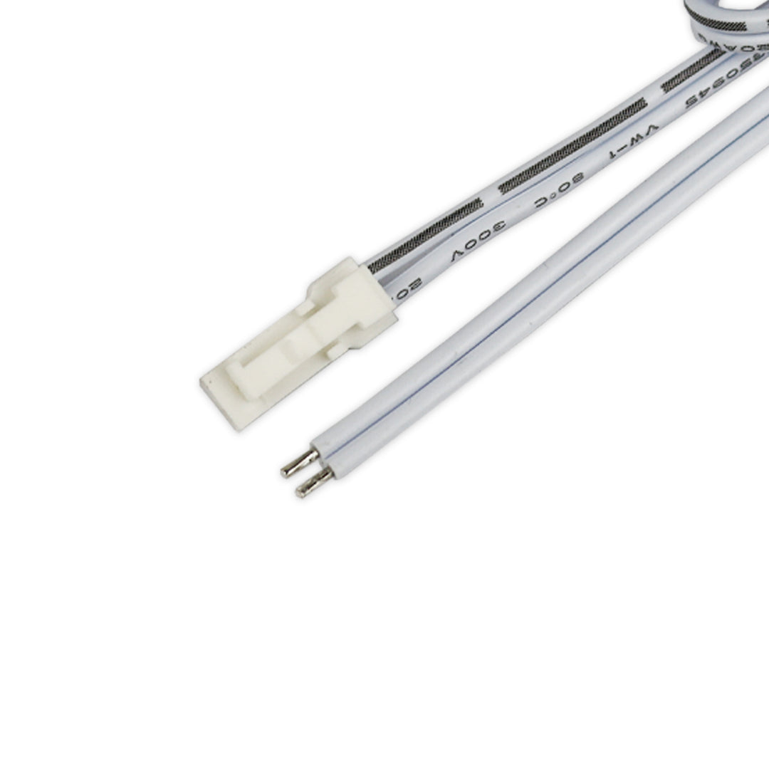 MiniAMP male connector, 30cm, 2-pin, white, max. 3A