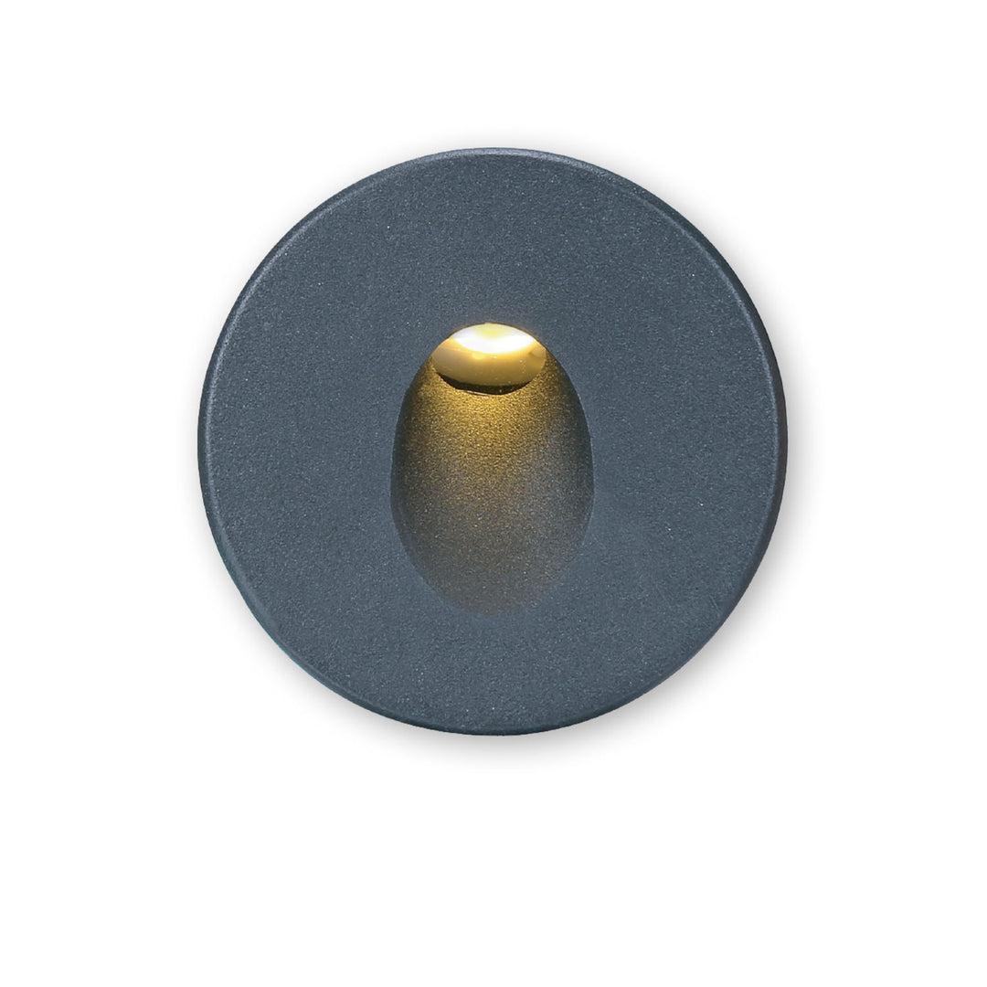 Round aluminum cover, 1 black, for Sys-Wall68