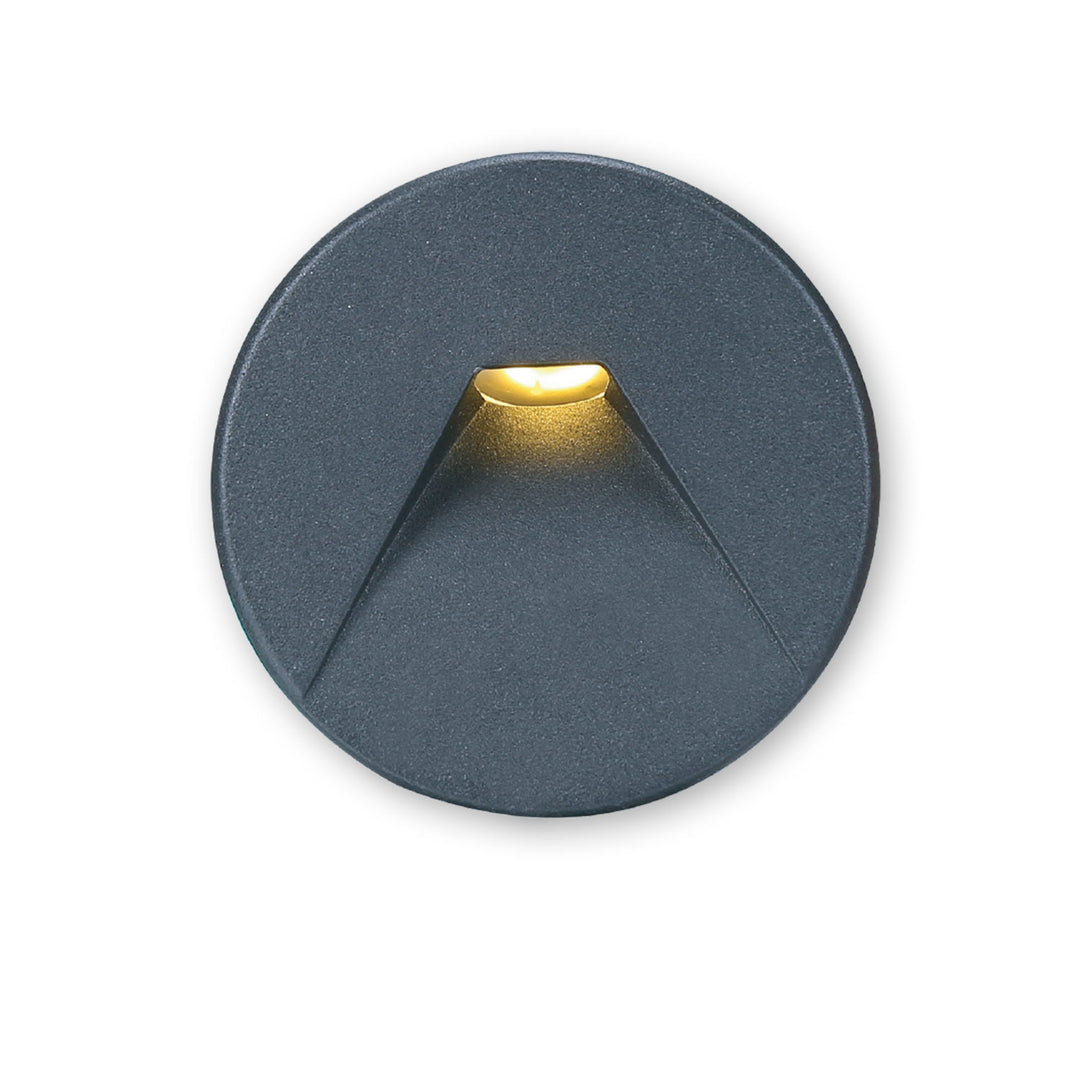 Round aluminum cover, 2 pieces, black, for Sys-Wall68