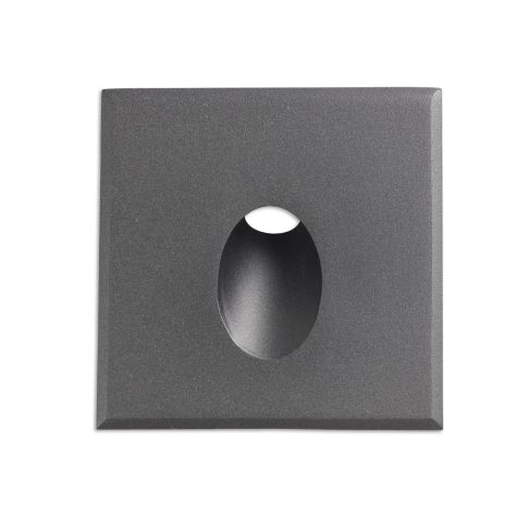 Cover Aluminium eckig 1 schwarz für Sys-Wall68