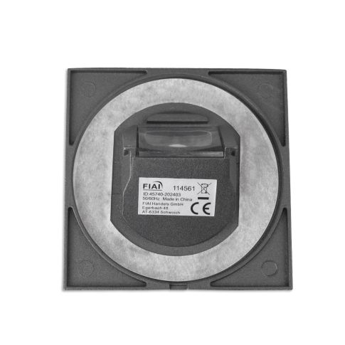 Cover Aluminium eckig 1 schwarz für Sys-Wall68