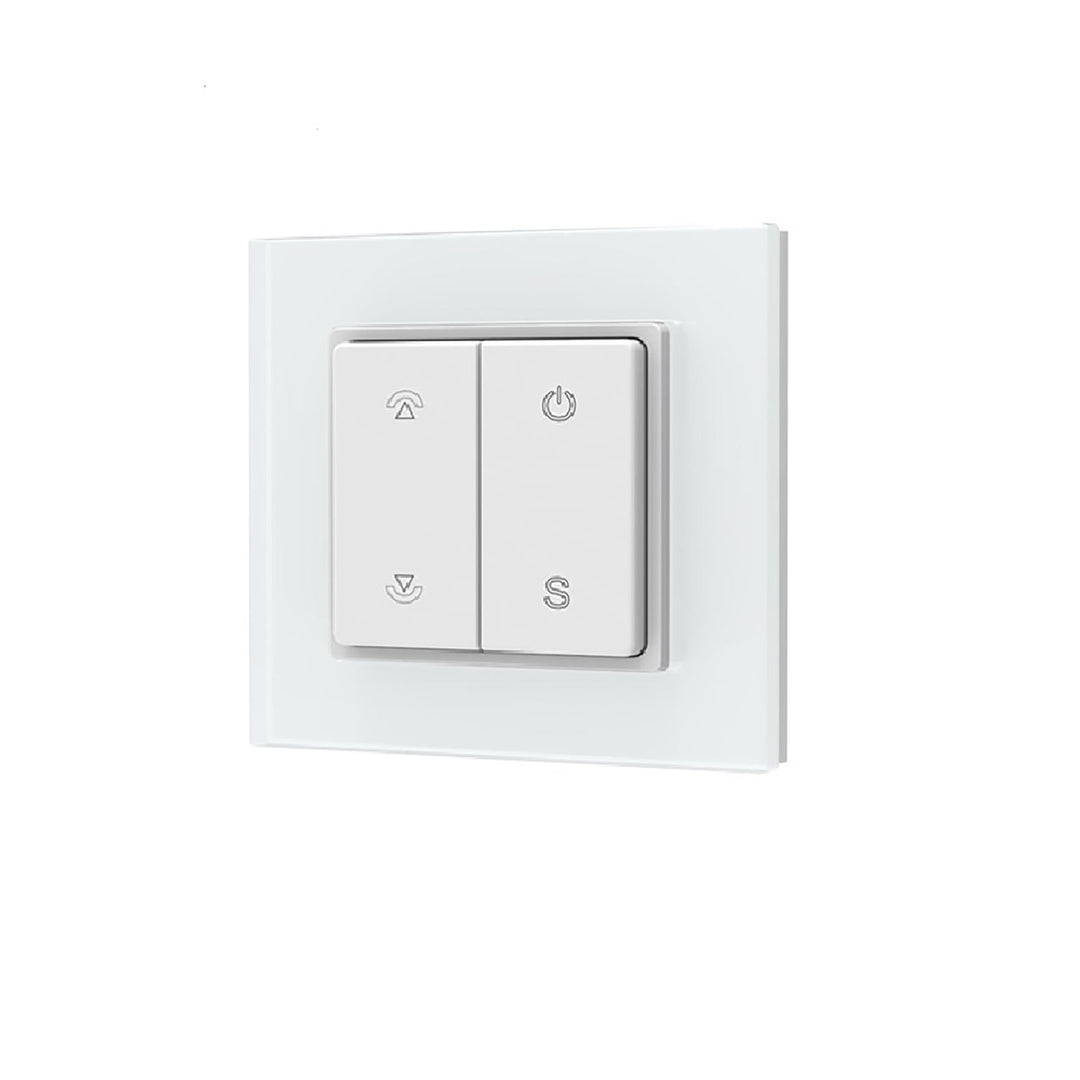 Sys-Pro Single Color 1 Zone Surface-Mounted Push Button Remote Control with 1 Scene Memory and Battery