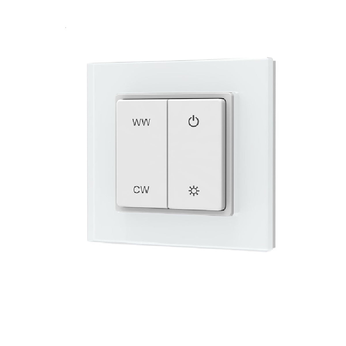 Sys-Pro white dynamic 1 zone surface-mounted push-button remote control with battery