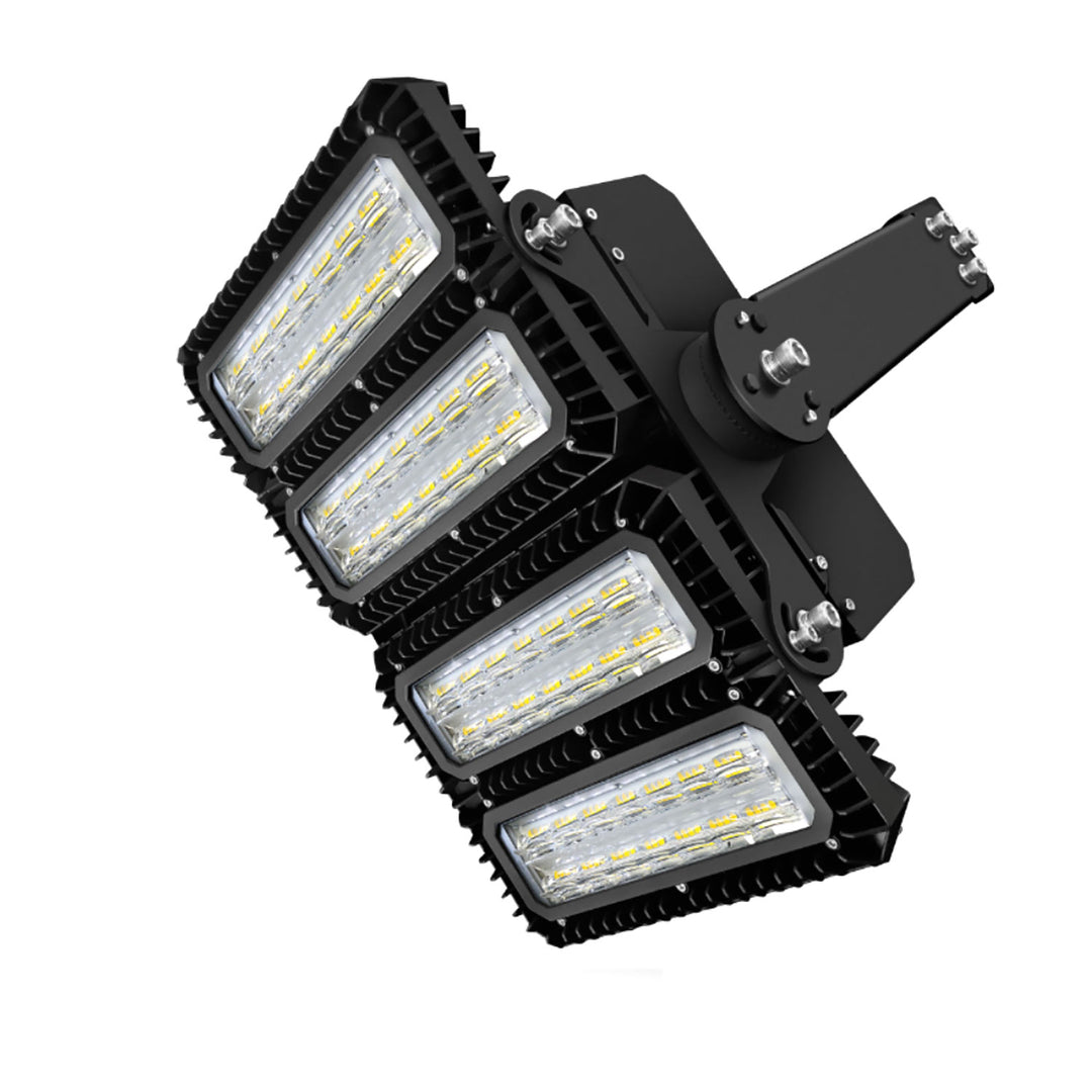 LED Flutlichtanlage 450W, 130x25°, 2 Module (Lichtpunkte), DALI dimmbar, 4000K, IP66
