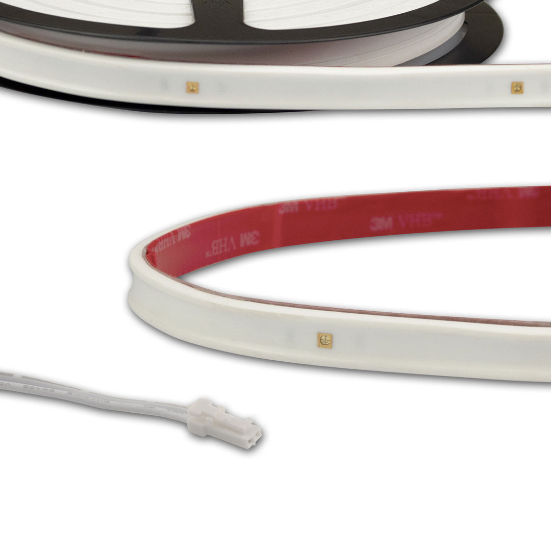 LED UV-C MiniAMP flex band 270nm, 12V DC, 6W, IP54, 116cm, white, one. Cable + maleAMP, 12 LED/m