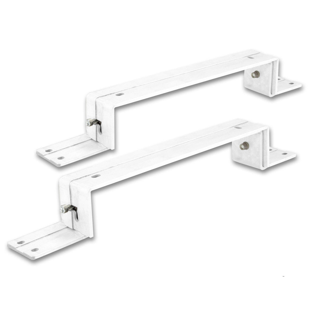 Mounting brackets (2 pieces) for ISOLED LED panel 300x1200, white RAL 9016
