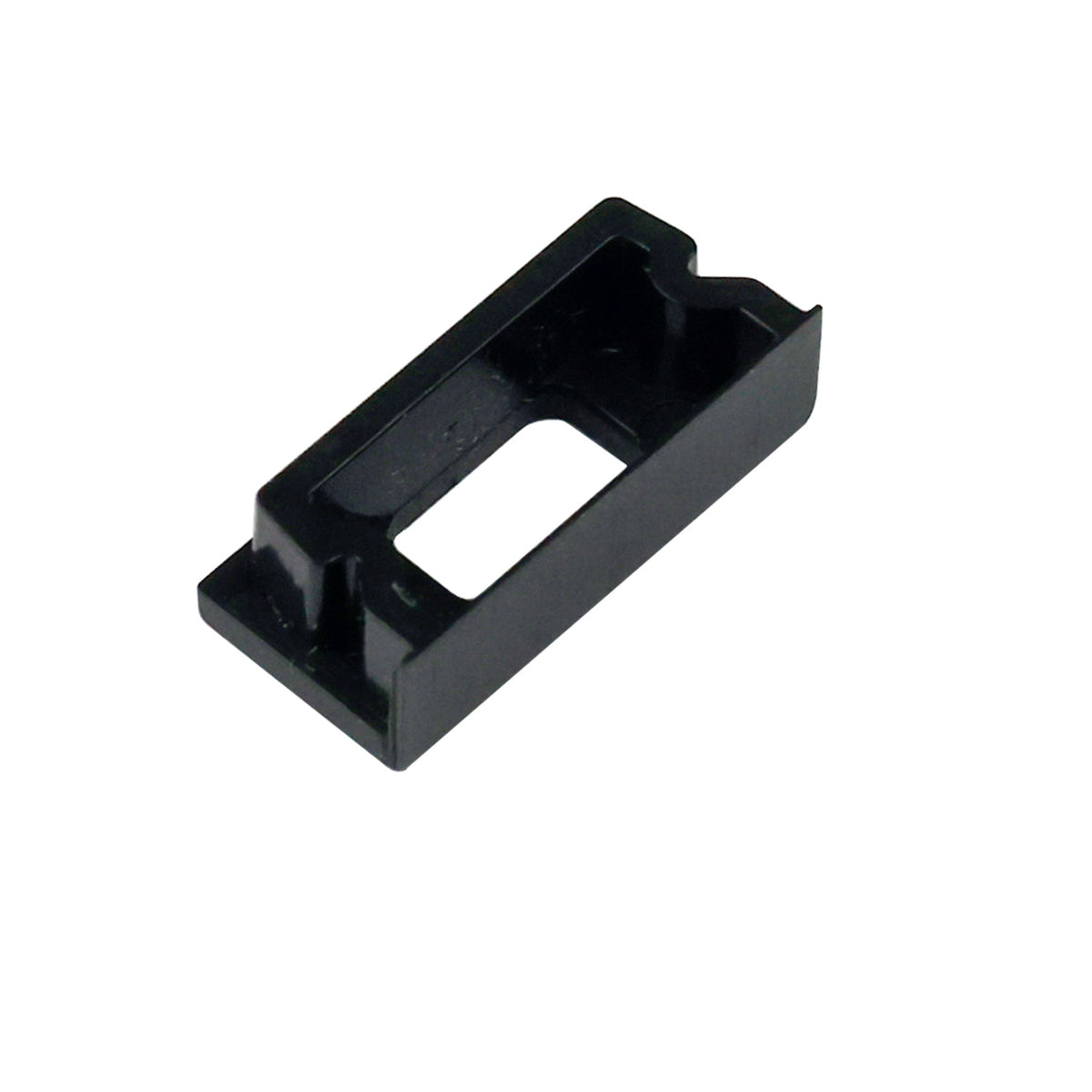 End cap EC76B black for profile PURE14 S with cable entry, 1 pc.