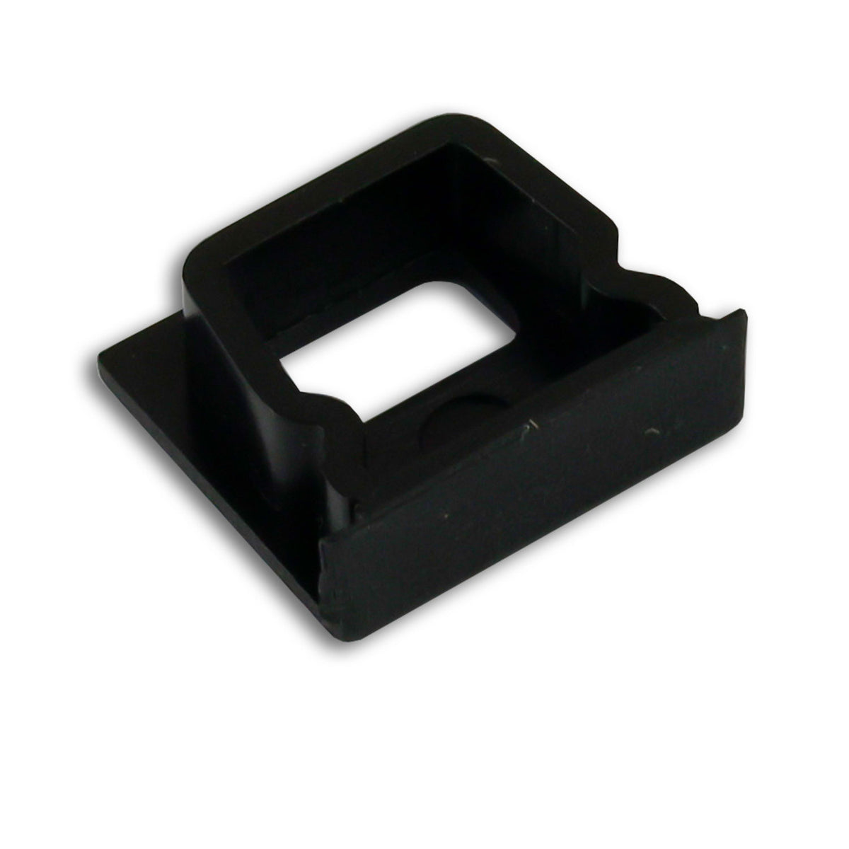 End cap EC82B black for profile SURF10 with cable entry, 1 pc.