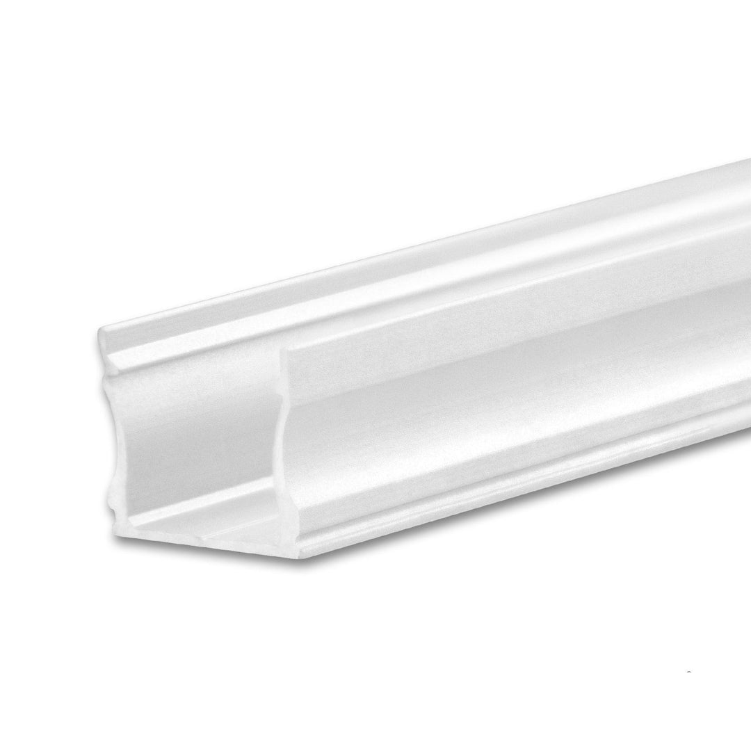 LED surface-mounted profile PURE12 S aluminum white RAL9010, 300cm