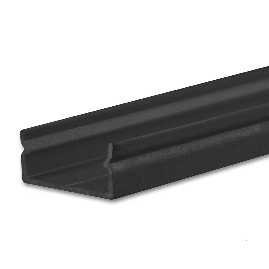LED Aufbauprofil PURE14 S Aluminium schwarz RAL 9005, 300cm