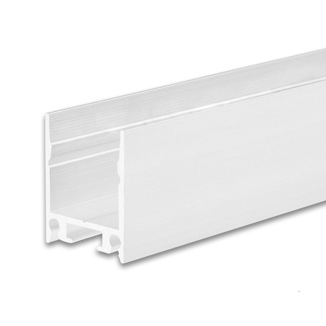 LED surface-mounted lighting profile HIDE SINGLE, aluminum, white RAL 9003, 200cm