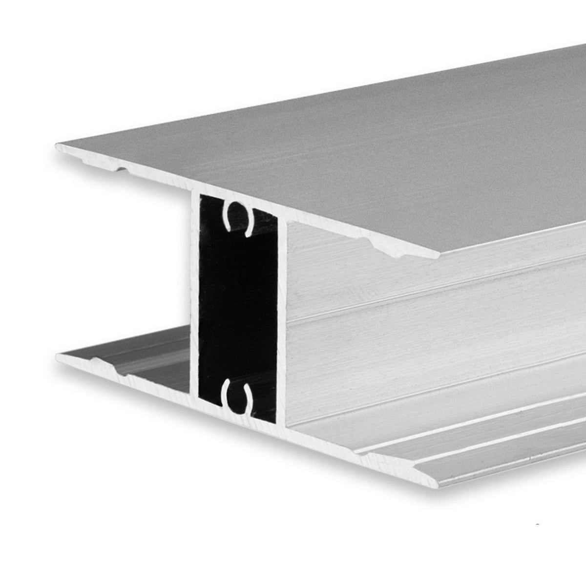 LED surface-mounted lighting profile HIDE DOUBLE, anodized aluminum, 200cm