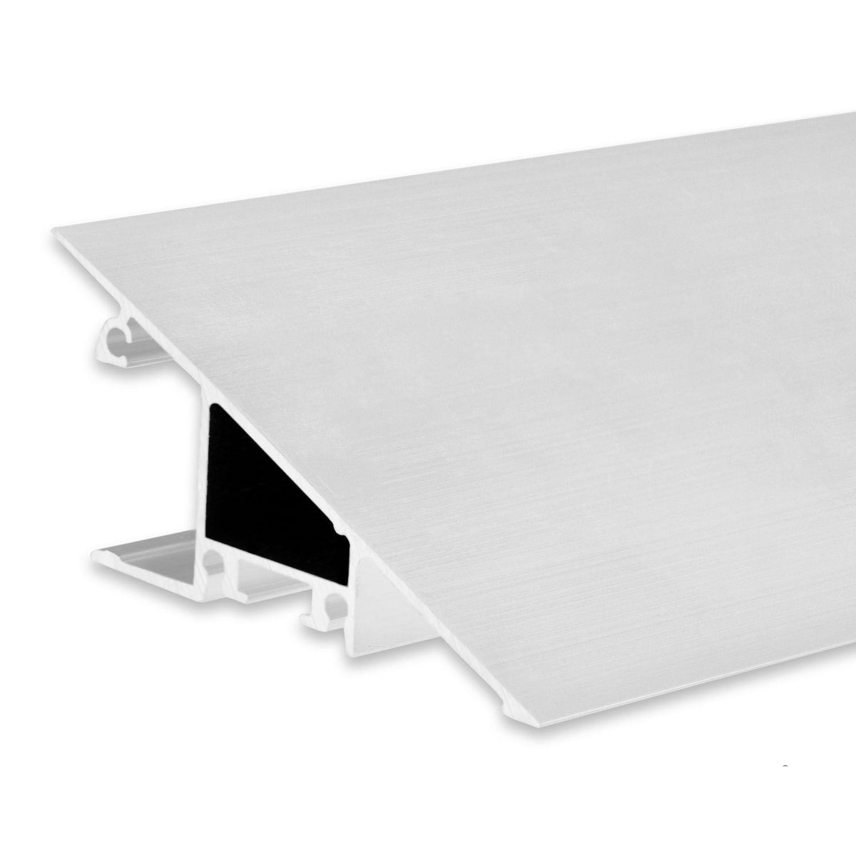 LED surface-mounted lighting profile HIDE TRIANGLE, aluminum, white RAL 9003, 200cm
