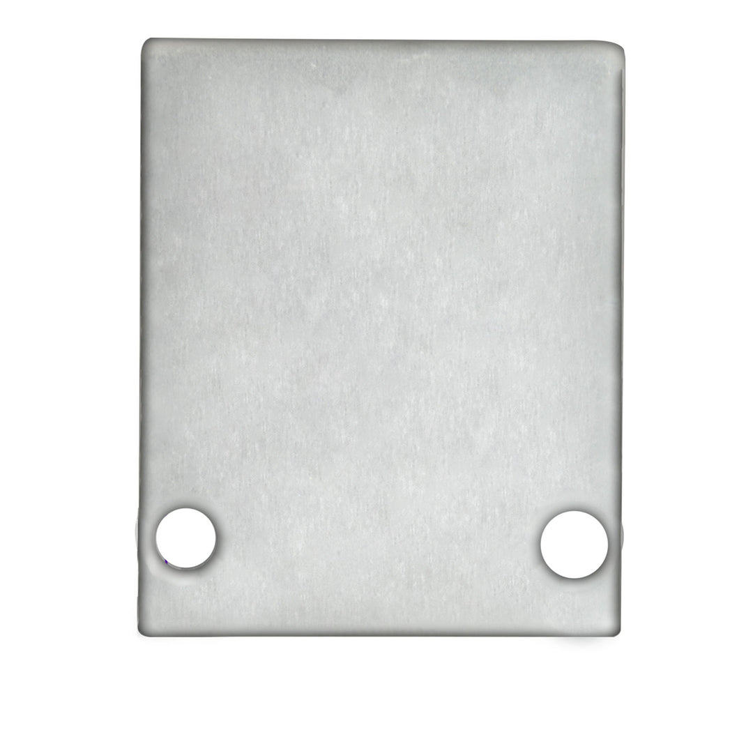 End cap EC89 anodized aluminum for HIDE SINGLE profile including screws