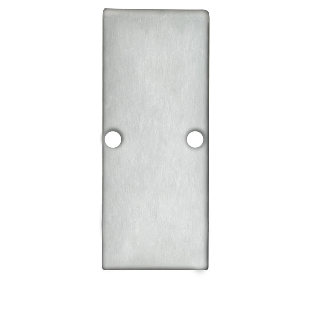 End cap EC90 anodized aluminum for HIDE DOUBLE profile including screws
