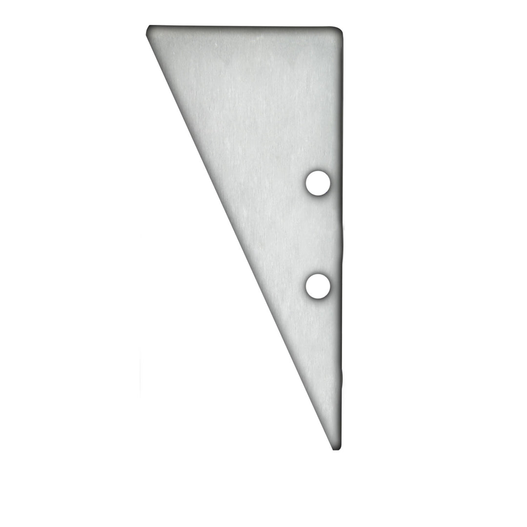 End cap EC91 anodized aluminum for HIDE TRIANGLE profile including screws
