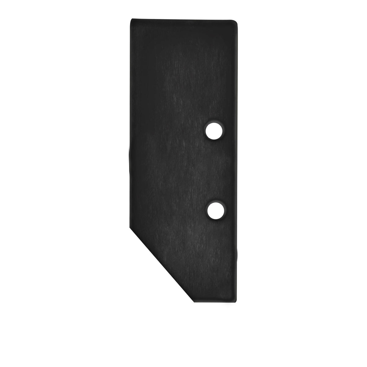 End cap EC92 aluminium black RAL 9005 for profile HIDE ASYNC incl. screws
