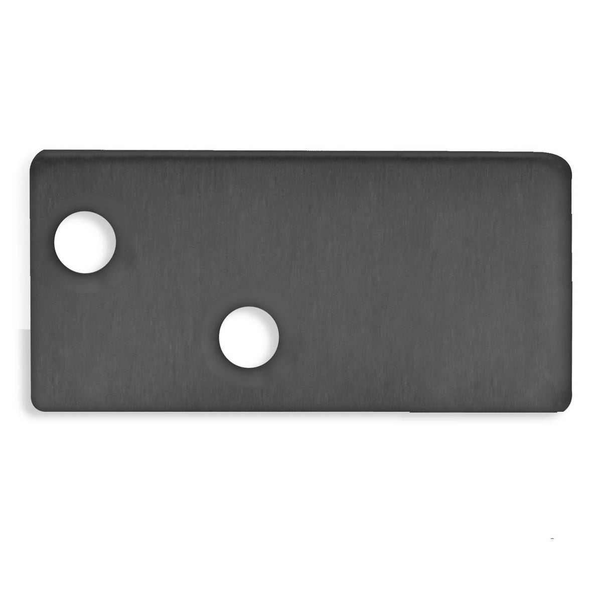 End cap EC95 aluminium black RAL 9005 for profile FURNIT6 S incl. screws