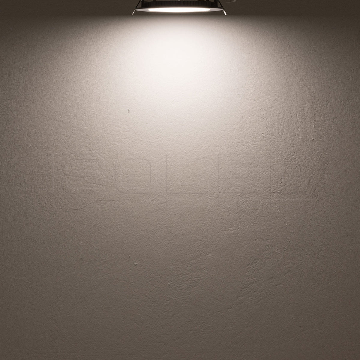 LED downlight, 9W, round, ultra-flat, silver, neutral white, dimmable