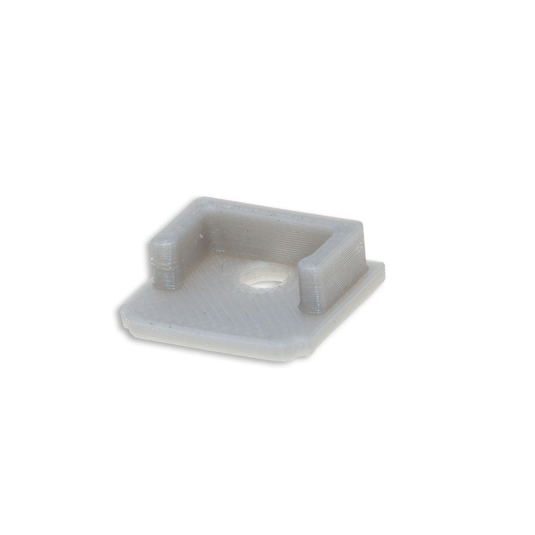 End cap E211 for LED drywall profile termination, with cable entry, 1 piece