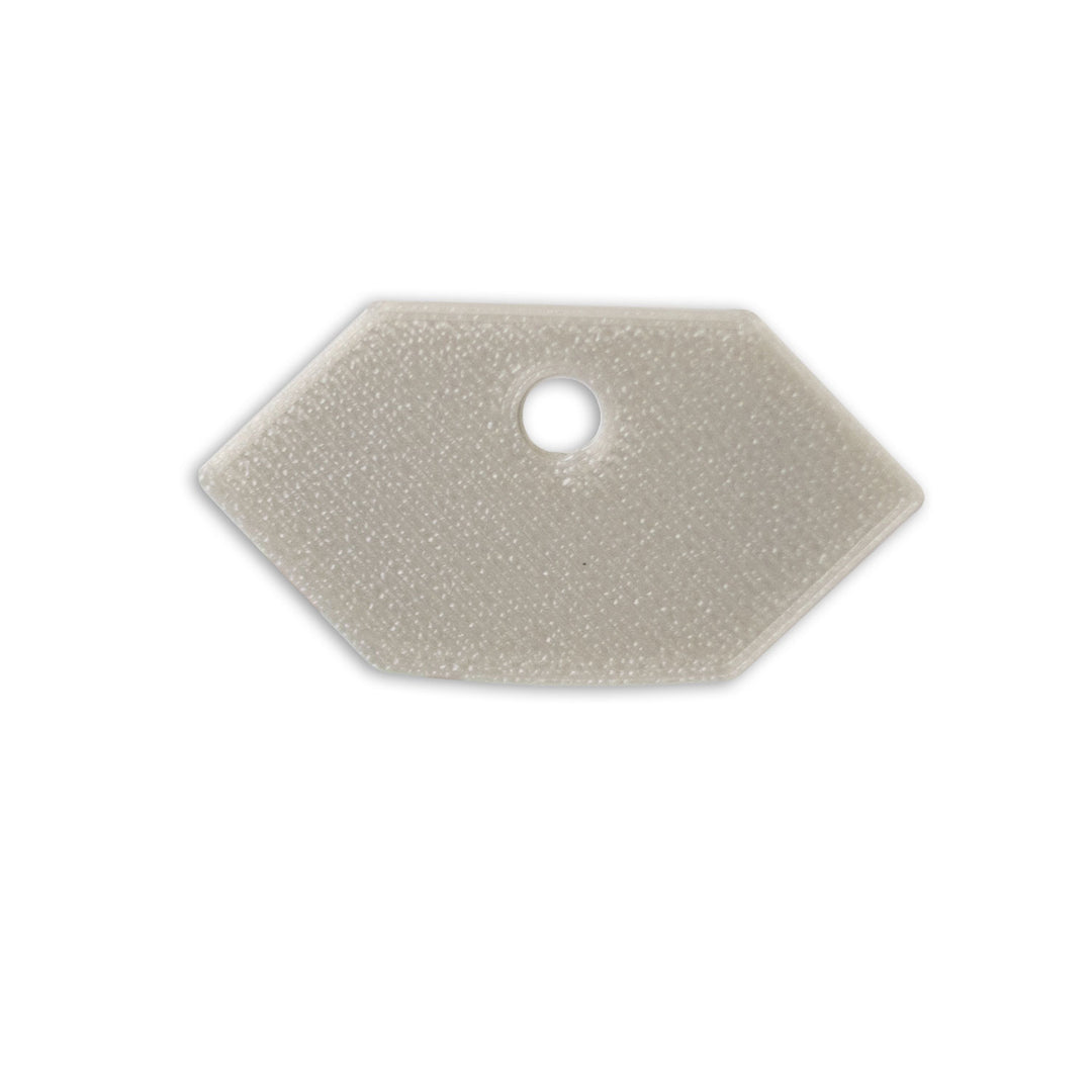 End cap E215 for LED drywall profile inside corner, with cable entry, 1 piece