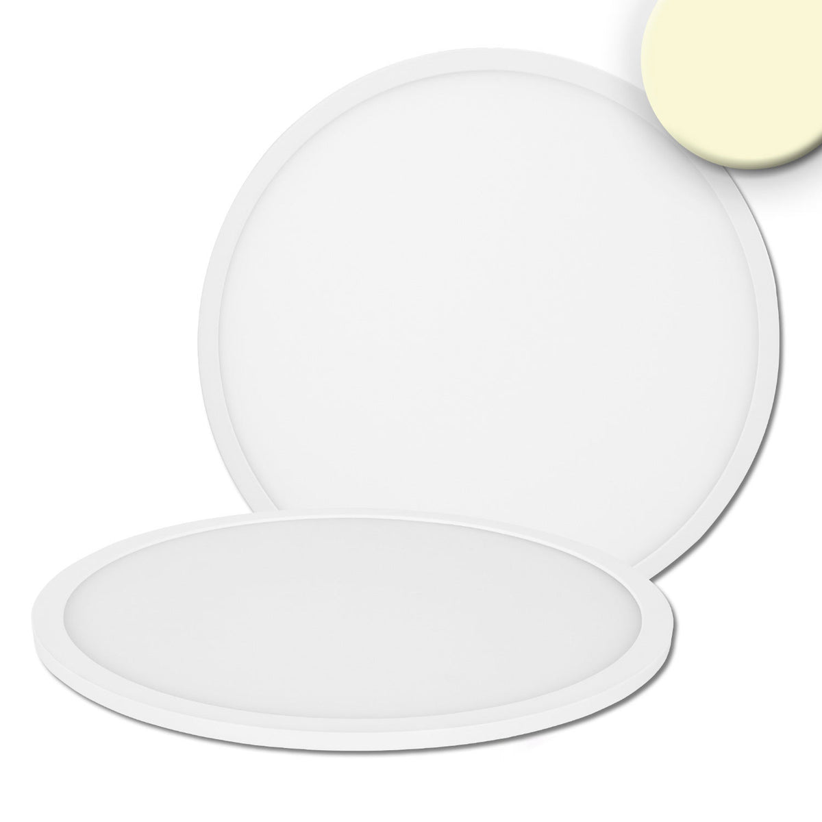 LED ceiling light Slim300 Up&amp;Down, white, 18W, round, DN300, warm white