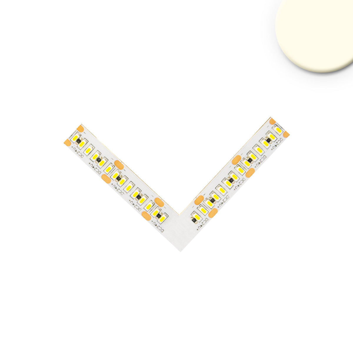 Corner connector, luminous, 0.5W for MiniAMP flexible strip, 24V DC, 6W, IP20, 3000K