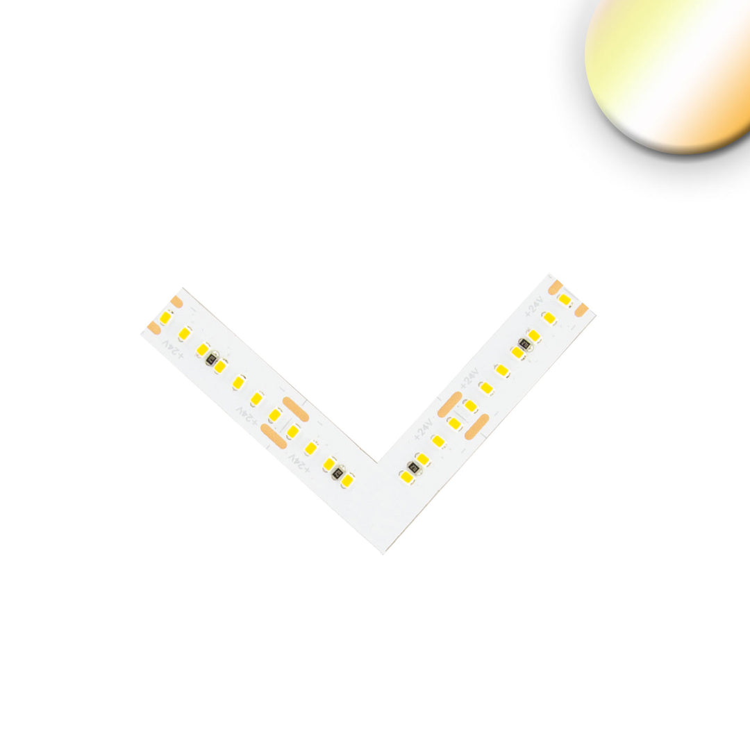Corner connector, luminous, 1.5W for CRI919/940 MiniAMP CCT Flexband, 2-pole, 12V DC, 7W+7W, IP20
