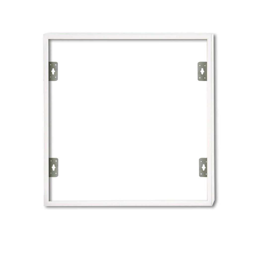 Surface-mounted frame, white RAL 9016, 7cm high, for 600x600 LED panels, plug-in quick assembly