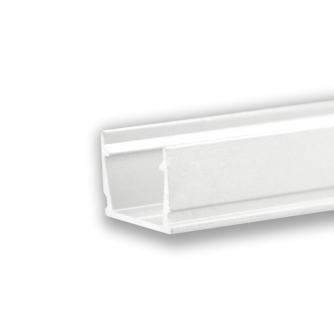 LED surface-mounted profile SURF10, aluminum, white RAL 9010, 200cm