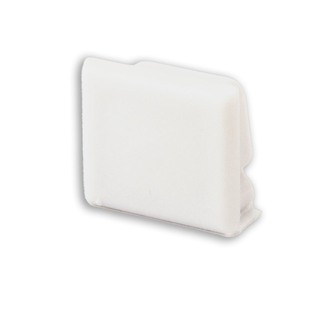 End cap EC81W white for profile SURF10, 1 piece